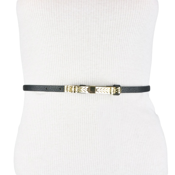 BCBG • Bow Black Gold Belt - Picture 1 of 3